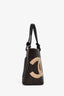 Pre-loved Chanel™ 2004 Chocolate/Tan Leather Cambon Ligne CC Tote