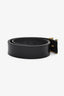 Louis Vuitton Black Leather LV Initial Belt Size 100 Men's