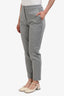 Max Mara Grey Tapered Leg Trousers Size 2