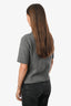 Judith & Charles Grey Wool Camel Hair Blend Short Sleeve Sweater Size S