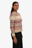 Christian Dior Gold/Multi Metallic Linen Sweater Size 2
