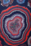 Hermès Red/Navy Silk Geode Print Scarf