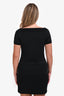 Prada Black Cotton V-Neck Short Sleeve T-Shirt Size L
