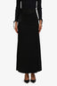 Weekend Max Mara Black Maxi Skirt With Satin Belt Size S