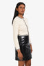 Sandro White/Black Button-Up Long Sleeve Cardigan Size 1