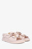 Pre-loved Chanel™ 2022C Baby Pink Textured Leather Dad Sandals Size 37.5