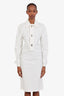 Bottega Veneta Ivory PF2020 Technical Coated Shirt Dress Size 36