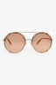 Chloe Rose Gold 41S Aviator Sunglasses