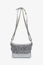 Pre-loved Chanel™ 2020 Silver Leather Sequin Small Gabrielle Hobo Bag