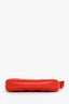 Versace Orange Quilted Leather Medusa Mini Pochette