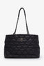 Pre-Loved Chanel™ 2012-13 Black Quilted Leather Love Me Tender Tote Bag