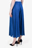Pleats Please Issey Miyake Blue Pleated Cropped Pants Size S