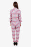 Isabel Marant Etoile Pink Plaid Jumpsuit Size 36