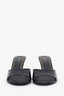 Gucci Black Leather Bamboo Heel Castello Mules Size 42