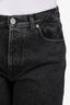 Vetements Black Denim Zipper Detail Straight Leg Jean Size L