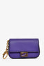 Fendi Purple Leather Nano Baguette Charm