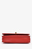 Pre-loved Chanel™ 2019/20 Red Lambskin CC 'Trendy' Wallet on Chain