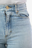 Sandro Blue Denim Star Embroidered Straight Leg Jeans Size 34