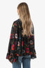 McQ by Alexander McQueen Black/Multi Sheer Buttoned Blouse Size 34