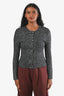 Cardigan en maille à sequins argentés Gucci Taille S (Tel quel)