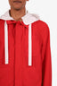 Thom Browne Red Nylon Utility Windbreaker with Removable Hood Size 2 Men's