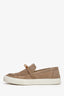 Hermès Taupe Suede 'Game' Slip On Sneakers Size 38.5