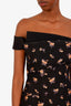 Roland Mouret Black Floral Mini Dress Size 8