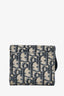 Christian Dior 2021 Navy Oblique Jacquard Saddle 'Lotus' Wallet
