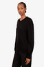 The Row Black Cashmere Crew Neck Sweater Size L