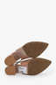 Valentino Beige Patent Leather Rockstud Accents Slingback Pumps Size 36.5