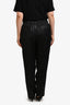 Lafayette 148 Black Wool Silk Printed 'Clinton' Trousers Size 16