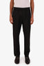 Acne Studios Black Wool Straight Leg Pants Size 48 Mens