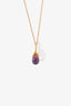 Birks 18K Yellow Gold Amethyst Pendant Necklace