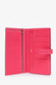 Hermès 2013 Rose Mexico Epsom Leather Long Bearn Wallet
