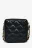 Pre-loved Chanel™ Black Quilted Caviar Leather Square Chain Bag