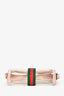 Gucci Pink Leather PVC Mini Ophidia Ghost Crossbody Bag