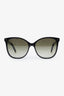 Louis Vuitton Black Round Frame Logo Sunglasses