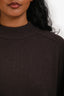 Tibi Brown Cashmere Knit Oversized Crewneck Sweater Size XXS-XS