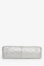 Pre-loved Chanel™ 2009 2.55 Silver Lambskin Leather 227 Jumbo Flap