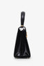 Salvatore Ferragamo Black Leather Iconic Top Handle (S) With Strap