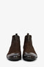 Prada Brown Suede Chelsea Boots Size 8 Men's