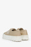 Prada Beige Nylon Double Wheel Sneaker Size 39.5