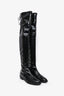 Stuart Weitzman Black Patent Leather Over the Knee Boots Size 7