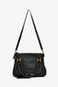 Chloe Black Leather Medium Marcie Satchel Bag