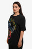Fendi Black/Multicolour Logo Graphic Crew Neck T-Shirt Size L