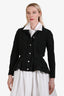 Alexander McQueen Black Denim Layered Jacket Size 40