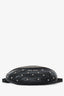 Miu Miu 2018 Black/Silver Studded Buffed Sheepskin and Leather Belt Bag
