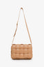 Bottega Veneta Beige Intrecciato Leather Padded Cassette Crossbody Bag
