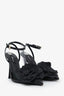 Blumarine Black Patent Leather Flower Detail Heels Size 38