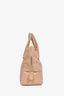 Burberry Pink Leather Greenwood Bowling Bag with Strap